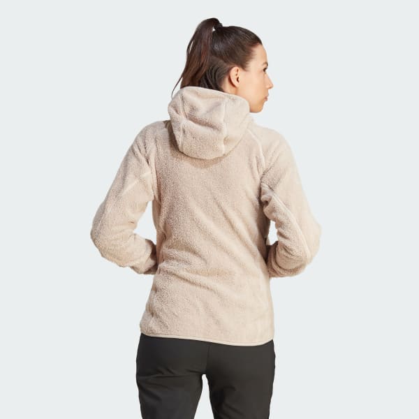 Beige CHAQUETA REVERSIBLE DE FELPA GRUESA CON CAPUCHA TERREX TECHROCK