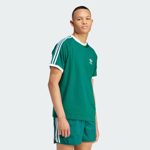 adidas Adicolor Classics 3 Stripes T shirt Groen adidas