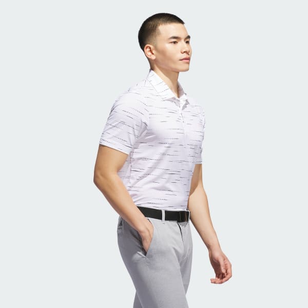 ruzová Ultimate365 Mesh Glimmer Print Polo Shirt