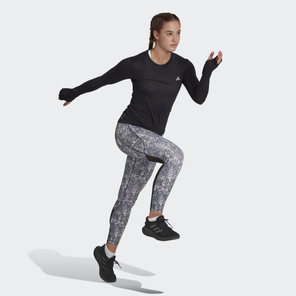 Svart Fast Running Long Sleeve Tee