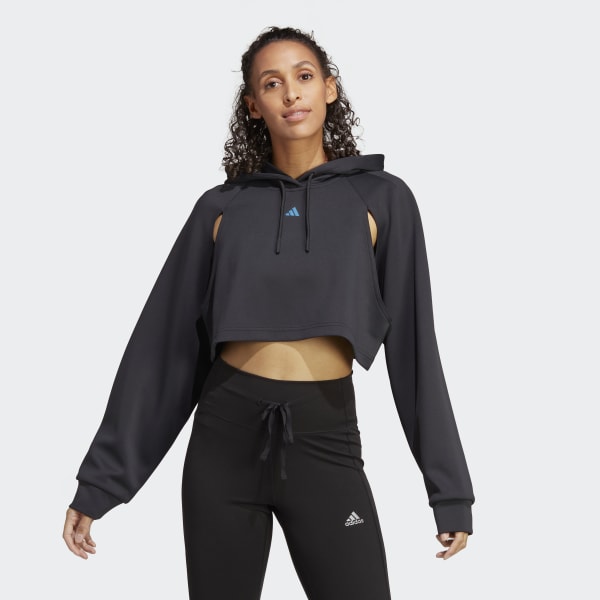 Weggooien Slagschip Geven adidas HIIT AEROREADY Crop Training Hoodie - Black | Women's Training |  adidas US