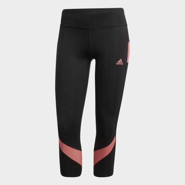 adidas Own The Run Womens 3/4 Capri Running Tights - Grey – Start