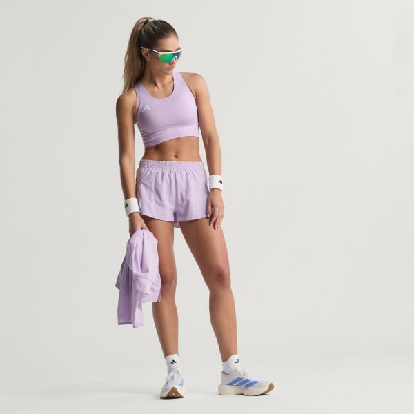 Violeta Playera Corta de Running Adizero Essentials