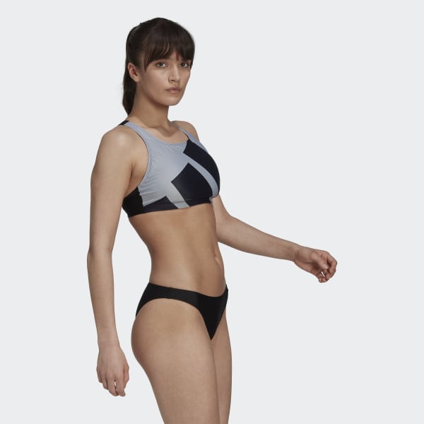 Zwart Big Logo Graphic Bikini II964