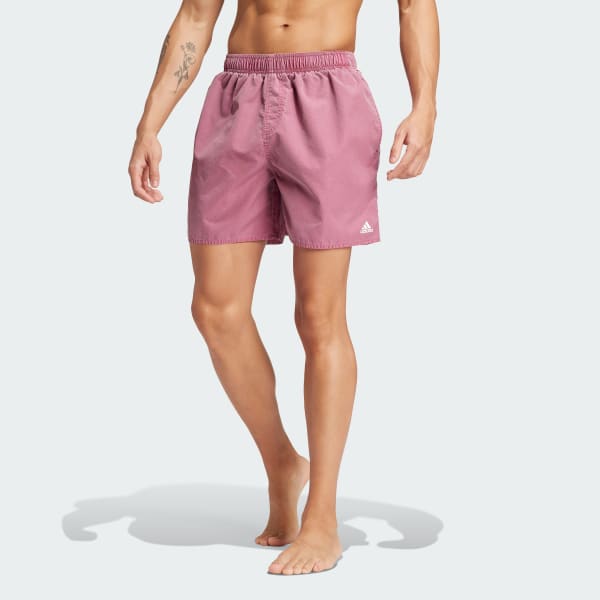 Pink adidas swim shorts new arrivals