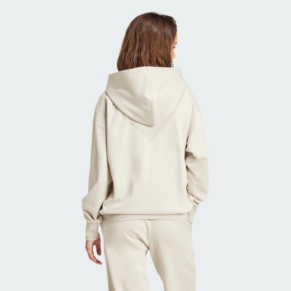 adidas ALL SZN Fleece Loose Hoodie - Beige | Free Shipping with