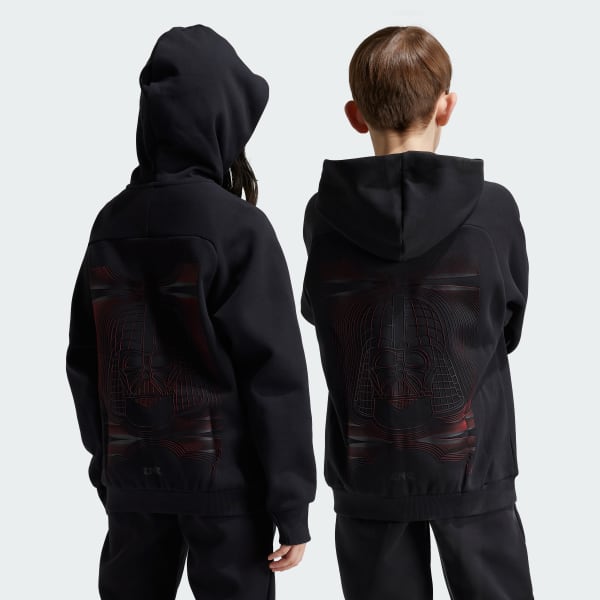 สีดำ เสื้อฮู้ดซิปยาวเต็มตัว Star Wars adidas Z.N.E.