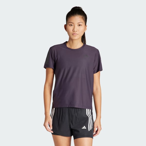 Grey Own The Run Tee