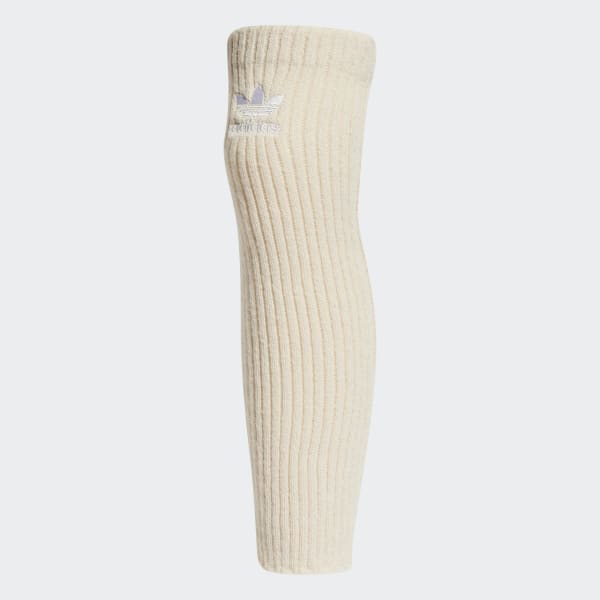 【新品未使用】adidas しろリブ編み レッグウォーマー　アディダス adidas（アディダス）の「LEG WARMERS/ アディダスオリジナルス