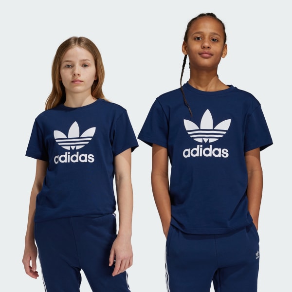 Blauw Adicolor Trefoil T-shirt Kids