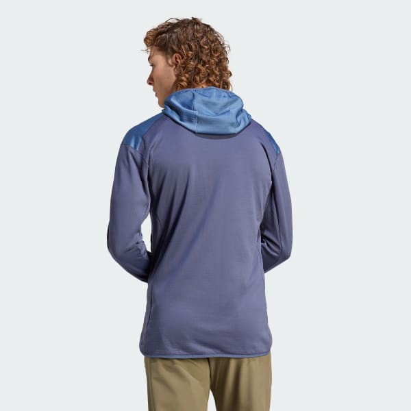 Bla TERREX XPERIOR LIGHT FLEECE HOODED JACKA