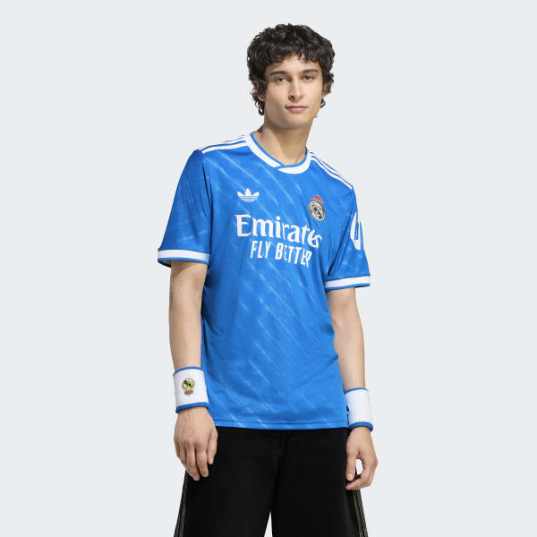 adidas アディダス レアルマドリード ユニフォーム 襟付き M 水色 レア adidas アディダス レアルマドリード ユニフォーム 襟付き M