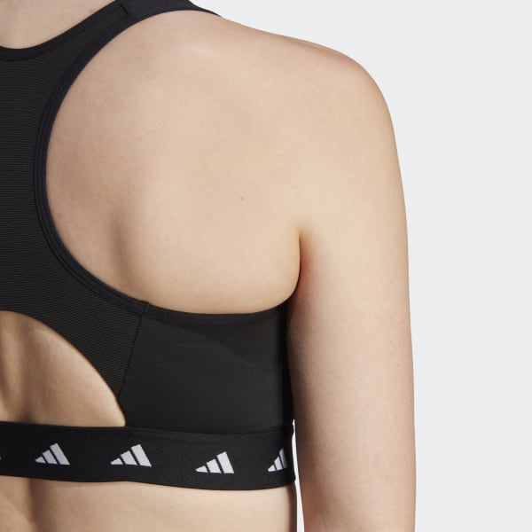 Negro Sujetador Powerreact Training Medium-Support Techfit