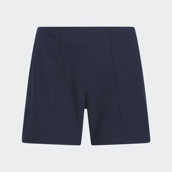 Blue Pintuck 5-Inch Pull-On Golf Shorts