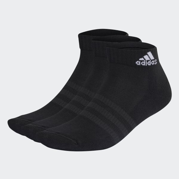 Schwarz Cushioned Sportswear Ankle Socken, 3 Paar