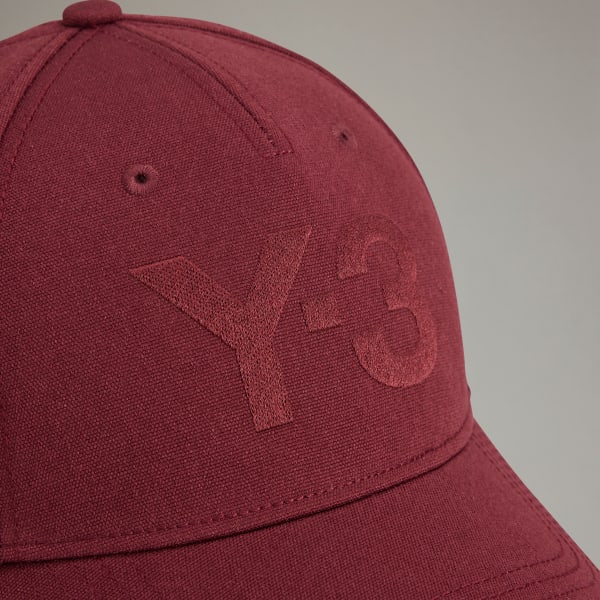 Burgundy Y-3 Logo Cap