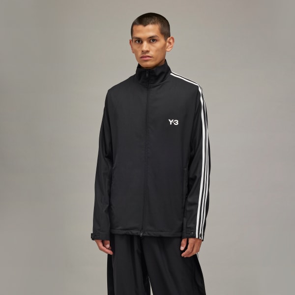 アディダス Y-3 REFINED WOOL 3-STRIPES TRACK TOP - ブラック