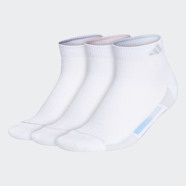 blanc Socquettes basses Superlite Stripe (3 paires)