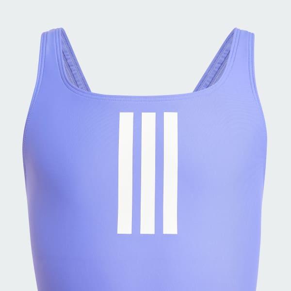 Blau 3-Streifen Kids Badeanzug