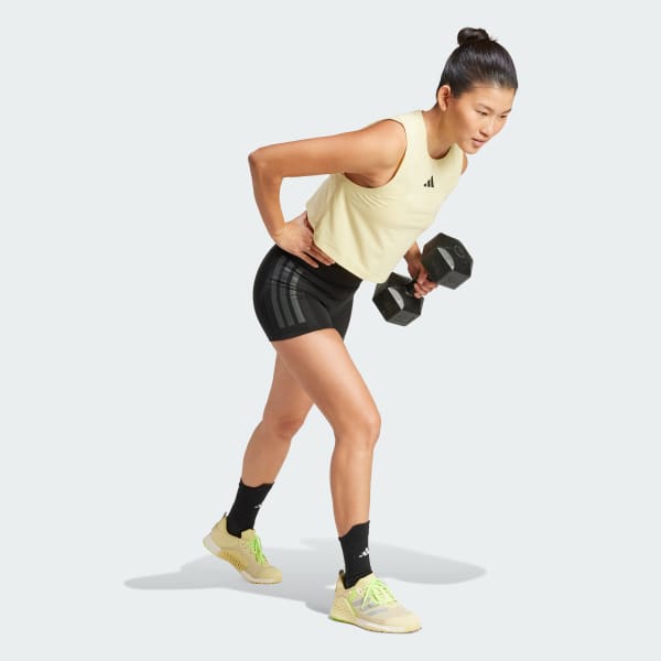 Gul Power 3-Stripes Boxy Linne