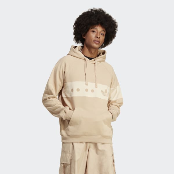 Printed Hoodie - Beige/New York - Men