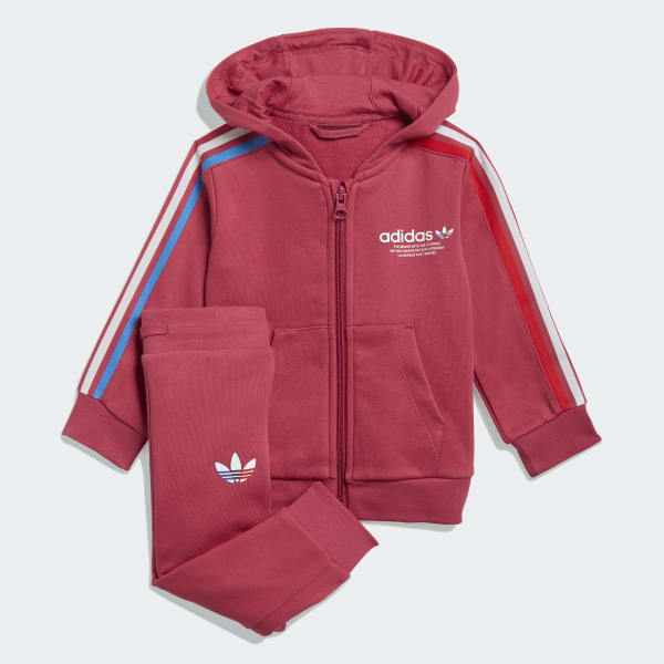 Full-Zip Hoodie sæt - Pink | adidas