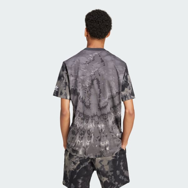 Black Tie-Dyed Short Sleeve Tee 2