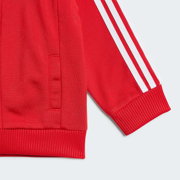 Adidas Infant and Toddler Originals Adicolor Superstar Track Suit in Red Better Scarlet Size 12 M Polyester