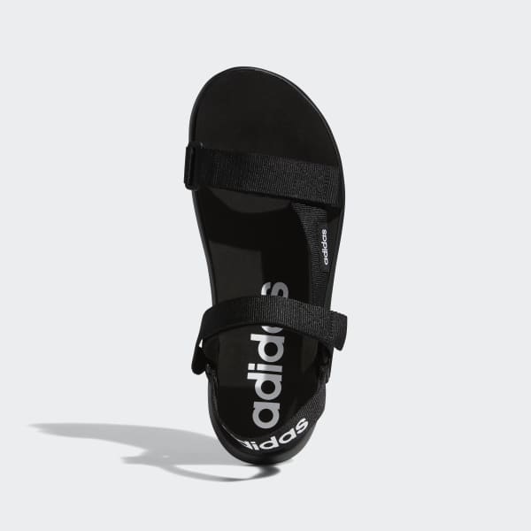 adidas sandals all black