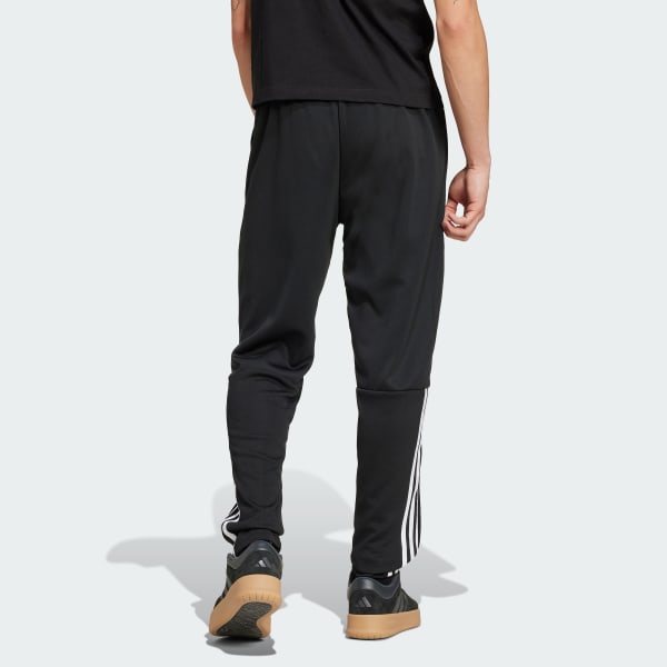 Black Sereno Regular Tapered Cut 3-Stripes Pants