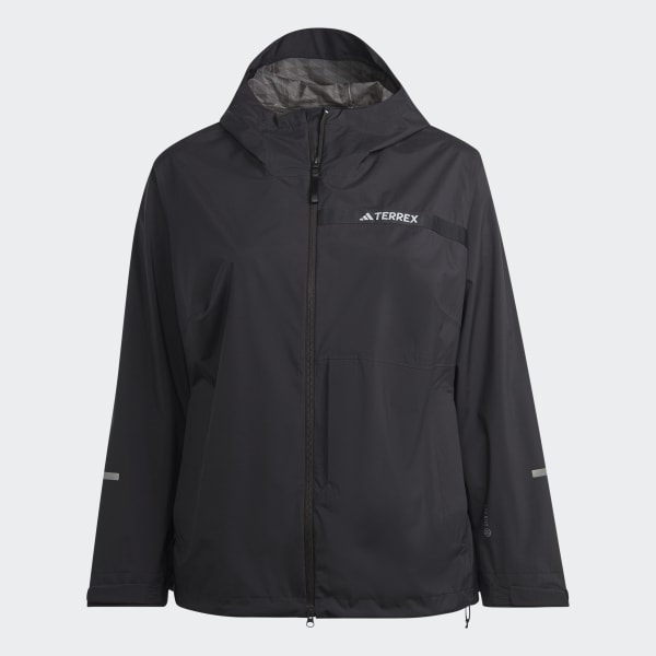 Schwarz TERREX Multi RAIN.RDY 2.5-Layer Regenjacke – Große Größen