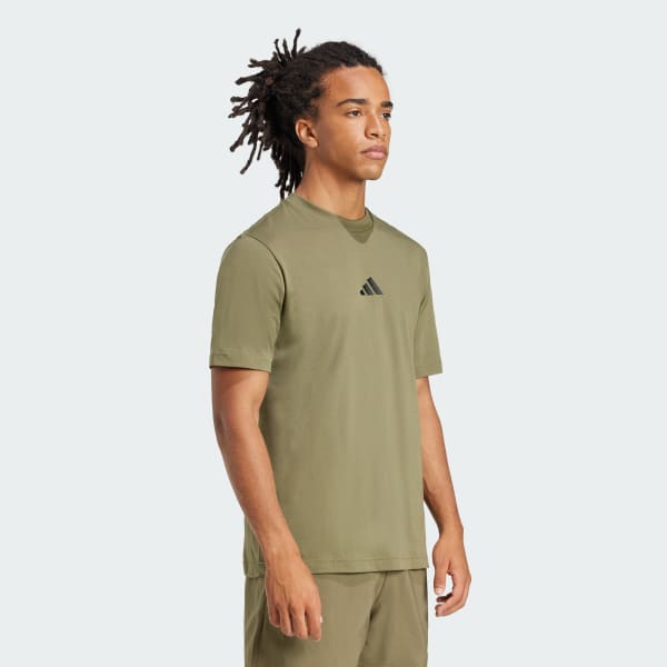 vert T-shirt jersey petit logo Essentials