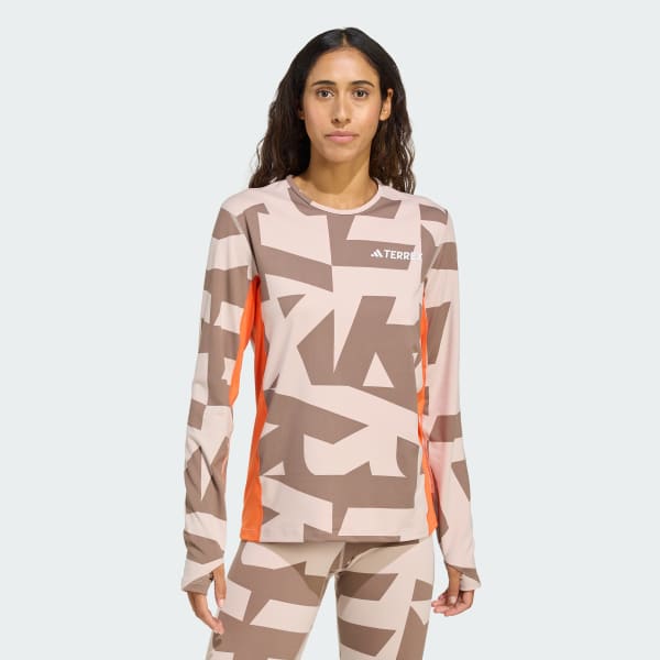 Brun Multi Synthetic Base Layer langærmet