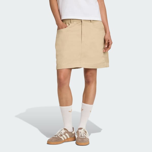 Μπεζ Firebird Utility Mini Skirt