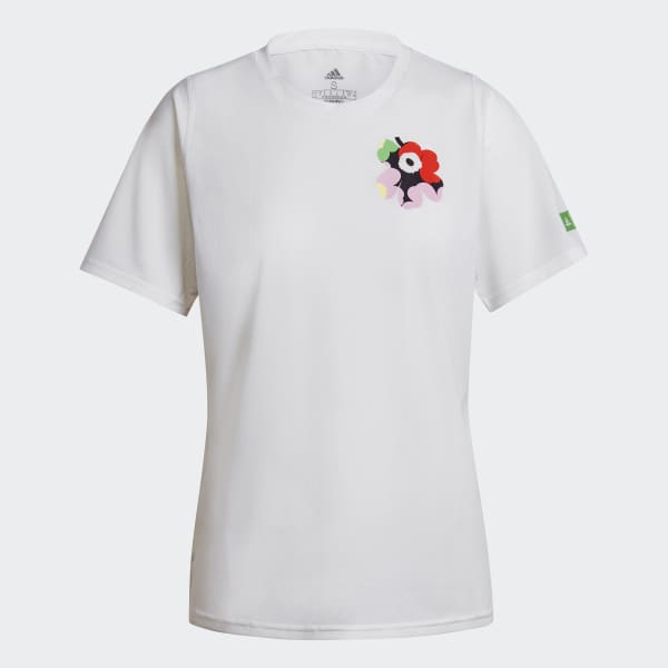 White Marimekko x adidas Running Tee CM221