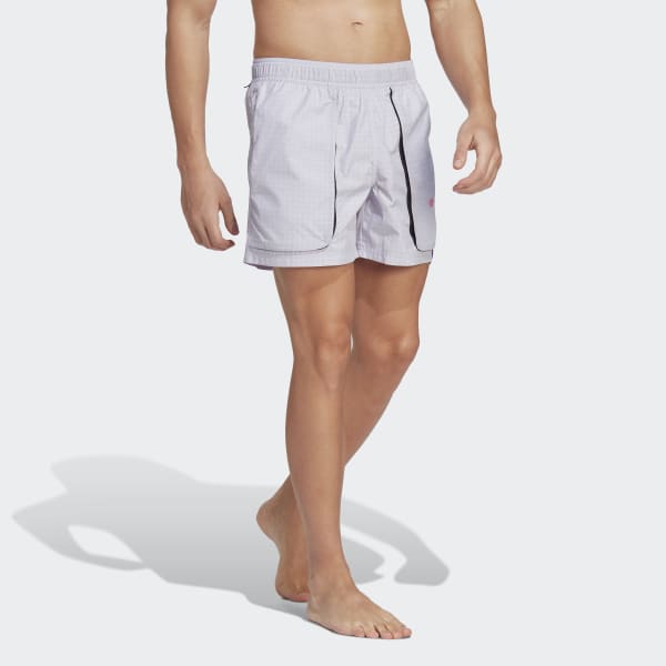 adidas Parley Buckle Cargo Swim Shorts (Gender Neutral) - Purple | Men ...