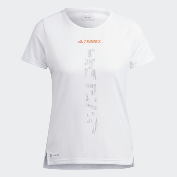 Branco T-shirt de Trail Running TERREX Agravic