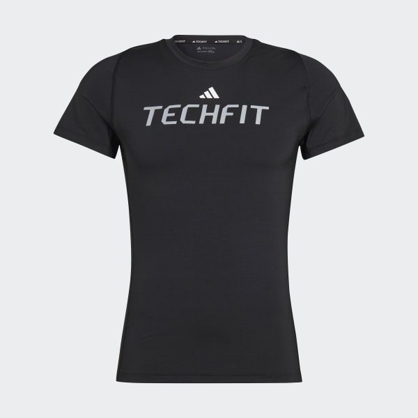 Black Techfit Graphic Tee