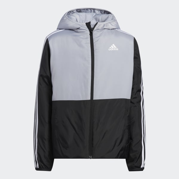 Grey Colorblock Insulated Jacket