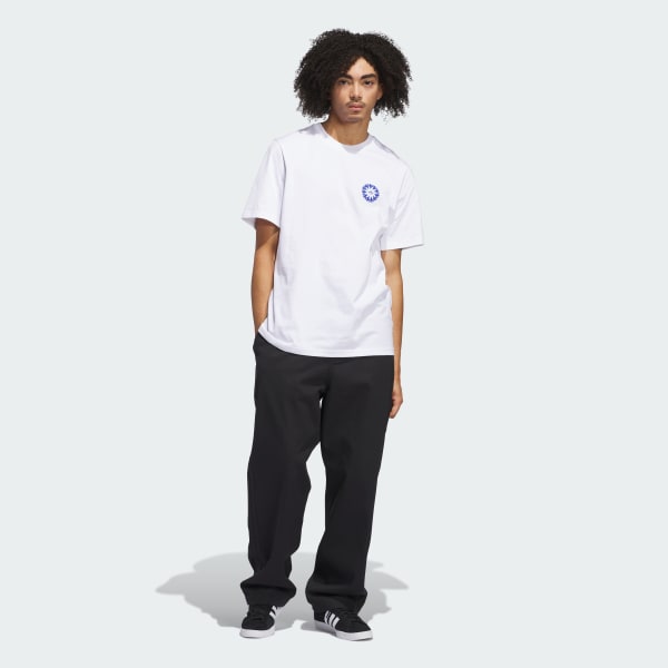 adidas Star Wheel Tee (Gender Neutral) - White | Free