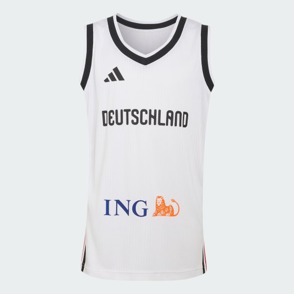 Branco CAMISOLA PRINCIPAL DE BASQUETEBOL DA DBB — JOVEM