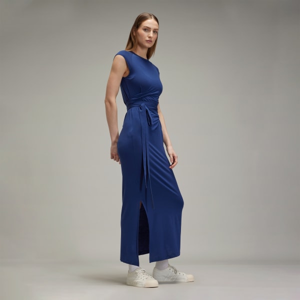 Blue Y-3 Tencel Stripes Dress