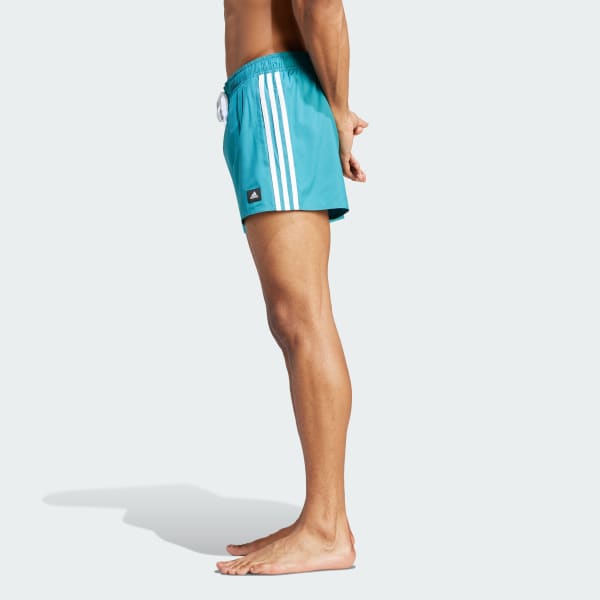 Turquoise 3-Stripes CLX Zwemshort