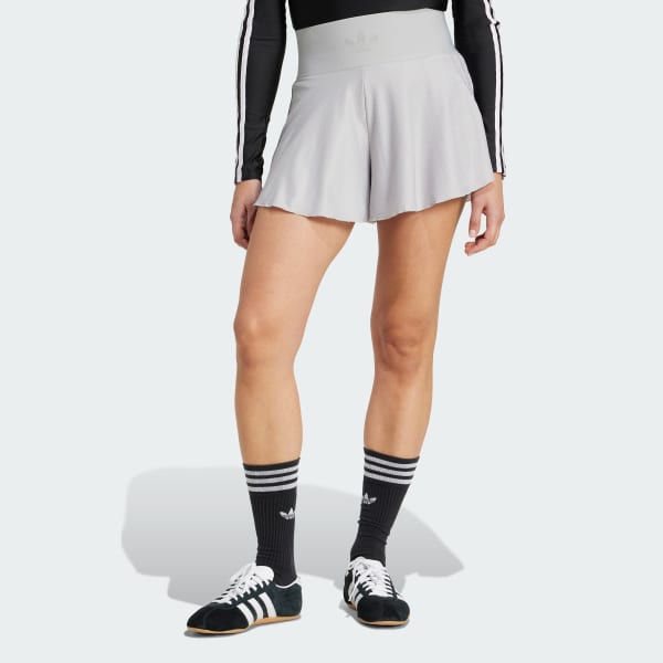 Grau Waistband Mesh Shorts