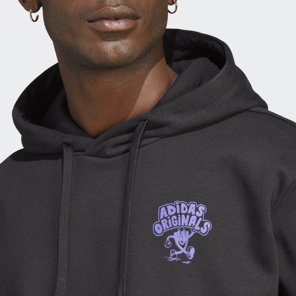 Czerń Key City London Brand Hoodie EYZ37