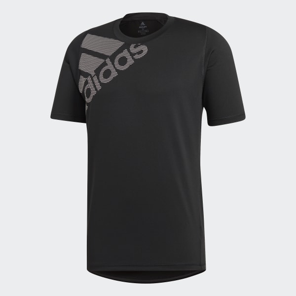 adidas Playera FreeLift Badge of Sport Estampada - Negro | adidas Mexico