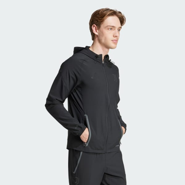 Svart Juventus Tiro 25 Competition Vis Tech Travel Jacket