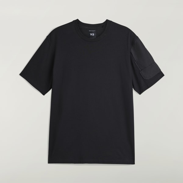 adidas Y-3 UTILITY SHORT SLEEVE TEE - Black | Free Shipping with