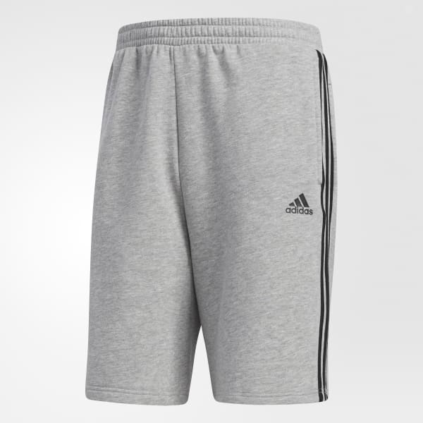 grey and white adidas shorts
