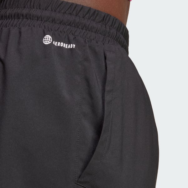 Schwarz Club 3-Streifen Tennis Shorts